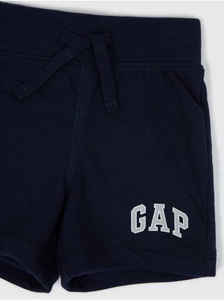 Tmavě modré dětské šortky logo GAP