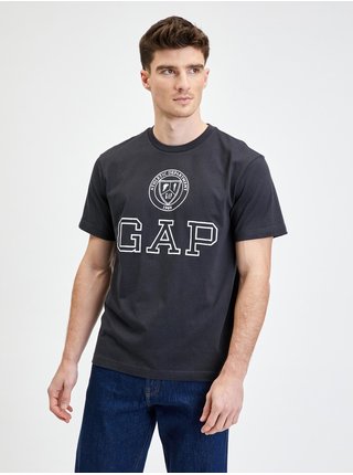 Černé pánské tričko organic logo GAP
