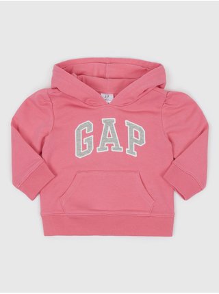 Růžová holčičí mikina logo GAP