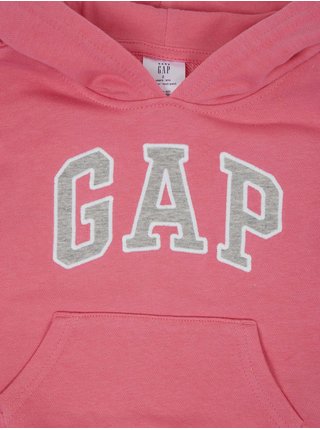 Růžová holčičí mikina logo GAP