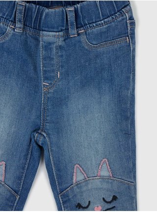 Modré holčičí džíny s pružným pasem GAP