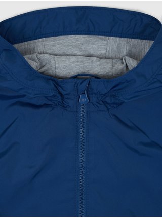 Tmavě modrá klučičí bunda s kapucí