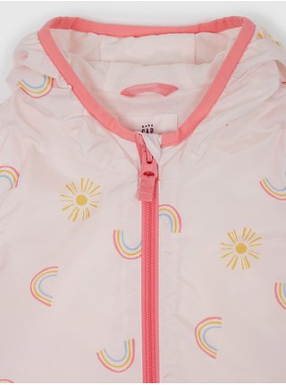 Růžová holčičí bunda na zip GAP