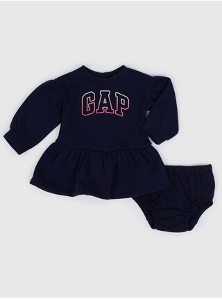 Tmavě modré holčičí kalhotky set šaty a GAP