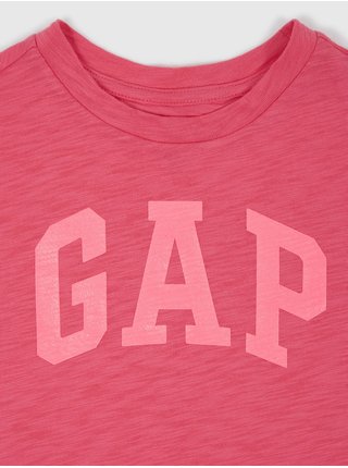Růžové holčičí tričko logo GAP