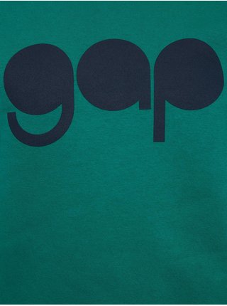 Zelená klučičí mikina retro logo GAP