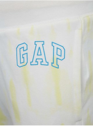 Žluto-bílé klučičí batikované tepláky GAP