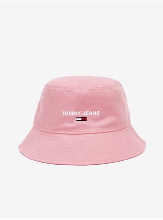 Růžový dámský klobouk Tommy Jeans