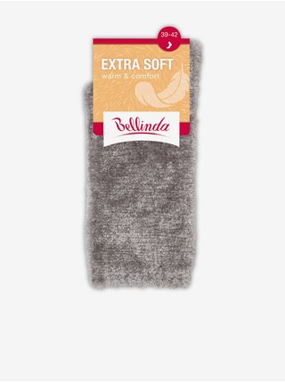 Šedé dámské měkké ponožky Bellinda EXTRA SOFT SOCKS   