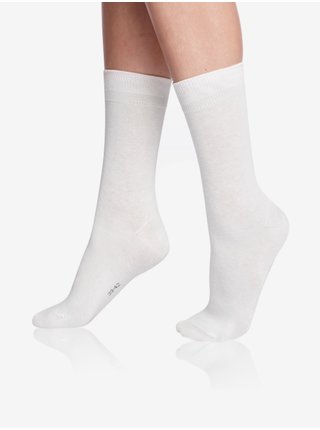 Bílé unisex ponožky Bellinda UNISEX CLASSIC SOCKS 