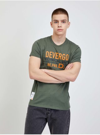 Khaki pánské tričko Devergo