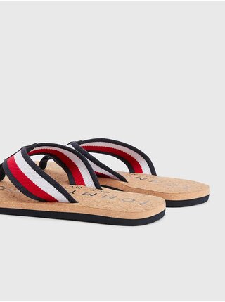 Hnědé pánské žabky Tommy Hilfiger