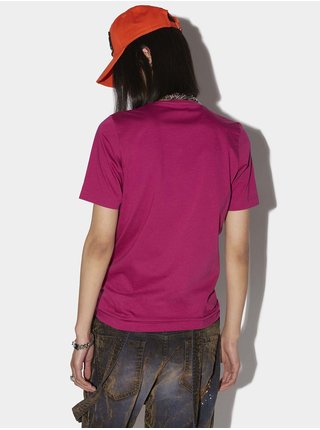Tričká s krátkym rukávom pre ženy DSQUARED2 - fialová