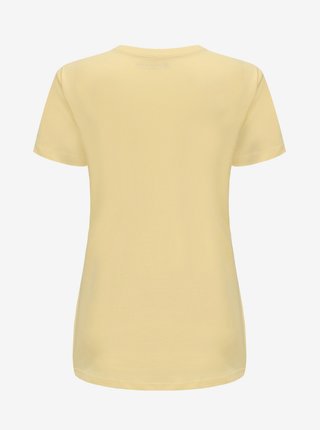 Dámské bavlněné tričko ALPINE PRO ZAGARA žlutá
