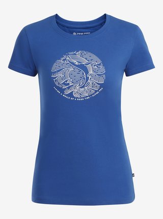Dámské tričko z organické bavlny ALPINE PRO PLANETA modrá