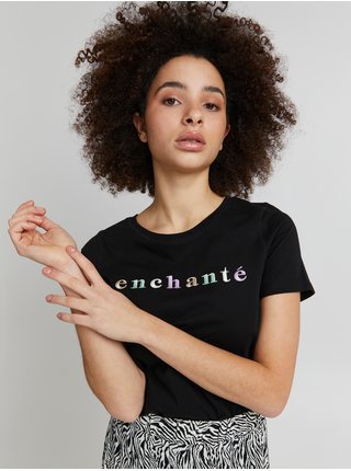 Černé dámské tričko s nápisem ICHI
