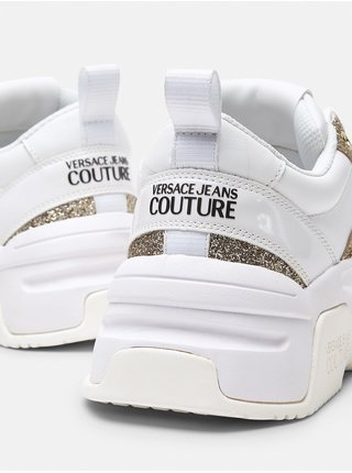 Bílé dámské kožené boty Versace Jeans Couture Stargaze