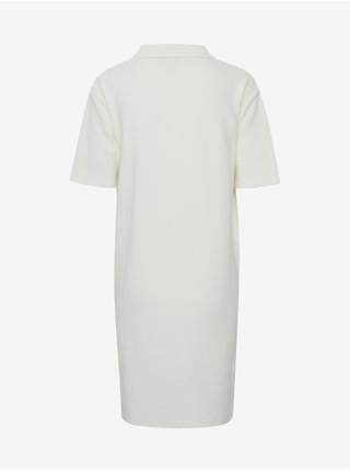 Bílé šaty s límečkem ICHI