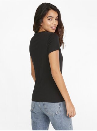 Černé dámské tričko Puma ESS+ Embroidery Tee