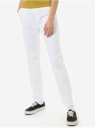 Neformálne nohavice pre ženy VANS - biela