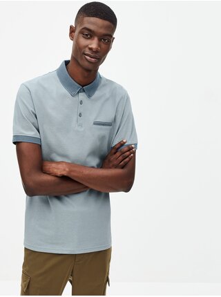Modré pánské polo tričko Celio Seclasse