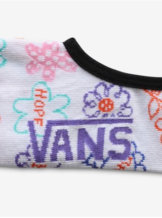 Sada tří párů dámských ponožek v bílé, fialové a černé barvě Vans Multi 