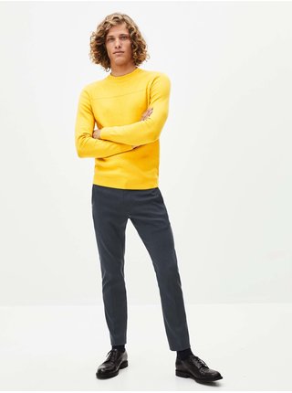 Žlutý pánský basic svetr Celio Pecolor 