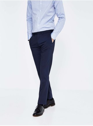 Tmavě modré pánské oblekové kalhoty Celio Dodiam