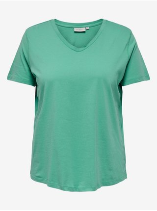 Zelené volné basic tričko ONLY CARMAKOMA Basic
