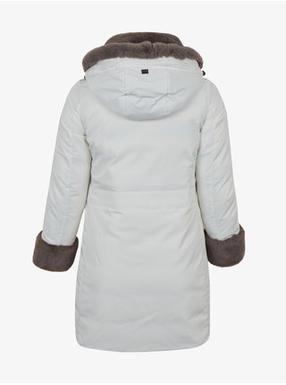 Bílá dámská zimní bunda Geox Macaone