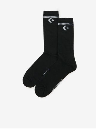 Sada dvou párů unisex ponožek v černé barvě Converse