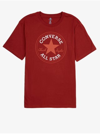 Červené pánske tričko s potlačou Converse