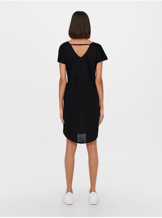 Černé šaty s véčkovým výstřihem Jacqueline de Yong Dalila