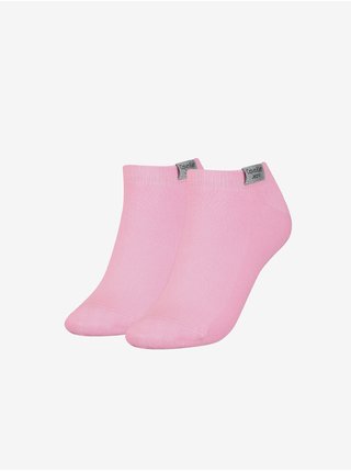 Sada dvou párů dámských ponožek v růžové barvě Calvin Klein Underwear