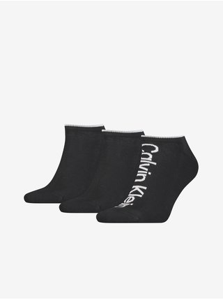 Sada troch párov pánskych ponožiek v čiernej farbe Calvin Klein