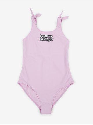 Světle fialové holčičí jednodílné plavky Tommy Hilfiger Underwear