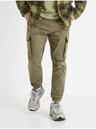 Khaki pánské kalhoty Celio Bozip 