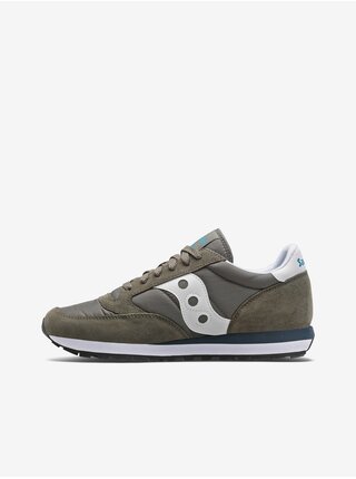 Khaki tenisky s detaily v semišové úpravě Saucony Jazz
