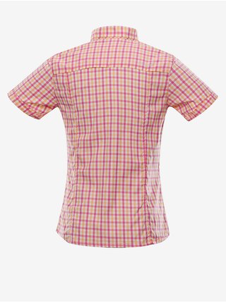 Růžová dámská kostkovaná rychloschnoucí košile Apine Pro LURINA 4