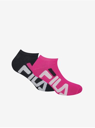 Ponožky pre ženy FILA - čierna, tmavoružová