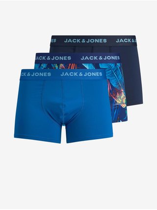 Sada tří boxerek v modré barvě Jack & Jones Canary