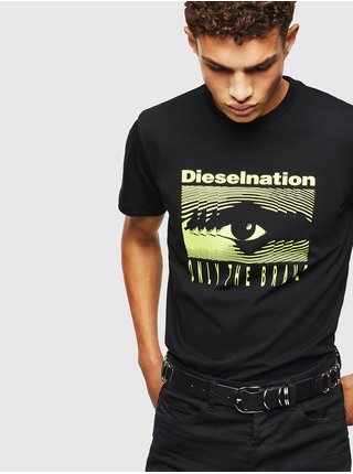 Černé unisex tričko Diesel Diego