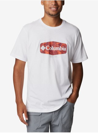 Tričká pre mužov Columbia - biela