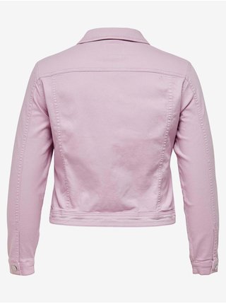 Růžová džínová bunda ONLY CARMAKOMA Wespa