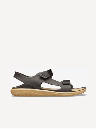 Tmavě hnědé pánské sandály Crocs Swiftwater