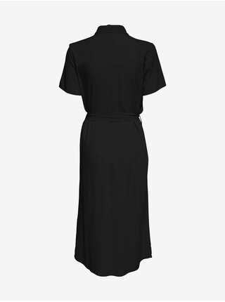 Černé košilové šaty se zavazováním Jacqueline de Yong Elly