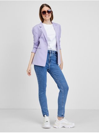 Skinny fit pre ženy Calvin Klein Jeans - modrá