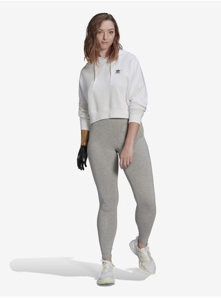 Bílá dámská cropped mikina s kapucí adidas Originals 