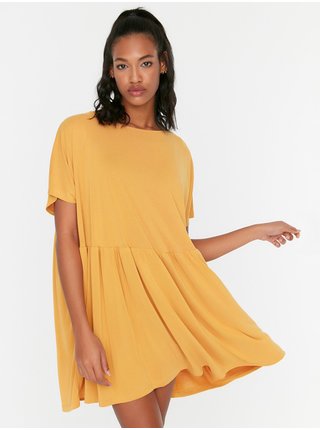 Letné a plážové šaty pre ženy Trendyol - žltá