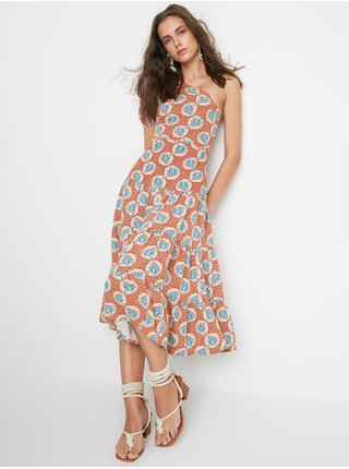 Letné a plážové šaty pre ženy Trendyol - oranžová